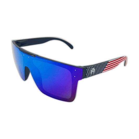 Flair | Blue Mirror | Sunglasses | USA Flag Edition | Polarized