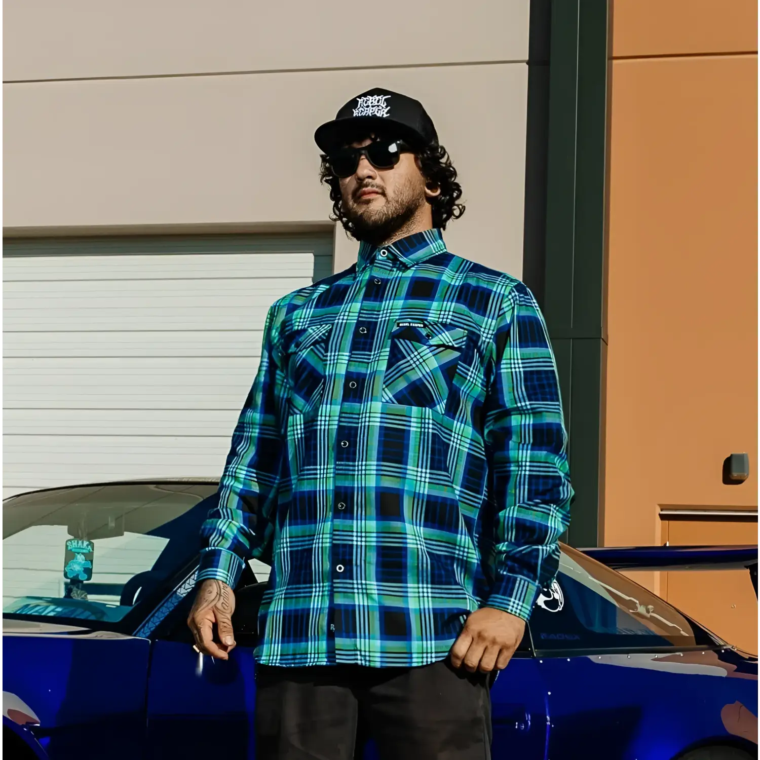 Plaid button-down shirt from Frostbite Mens Flannel collection with durable fabric safety