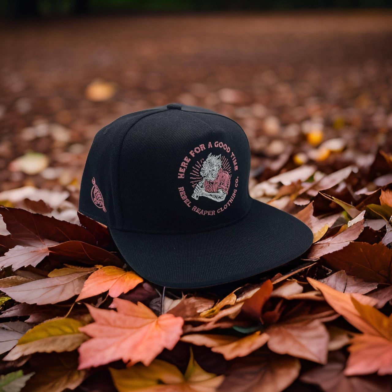 Good Times Black Embroidered Snapback