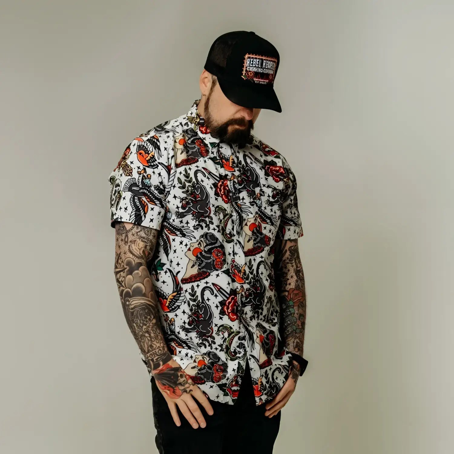 Legacy Button Up Shirt - Rebel Reaper Clothing Company