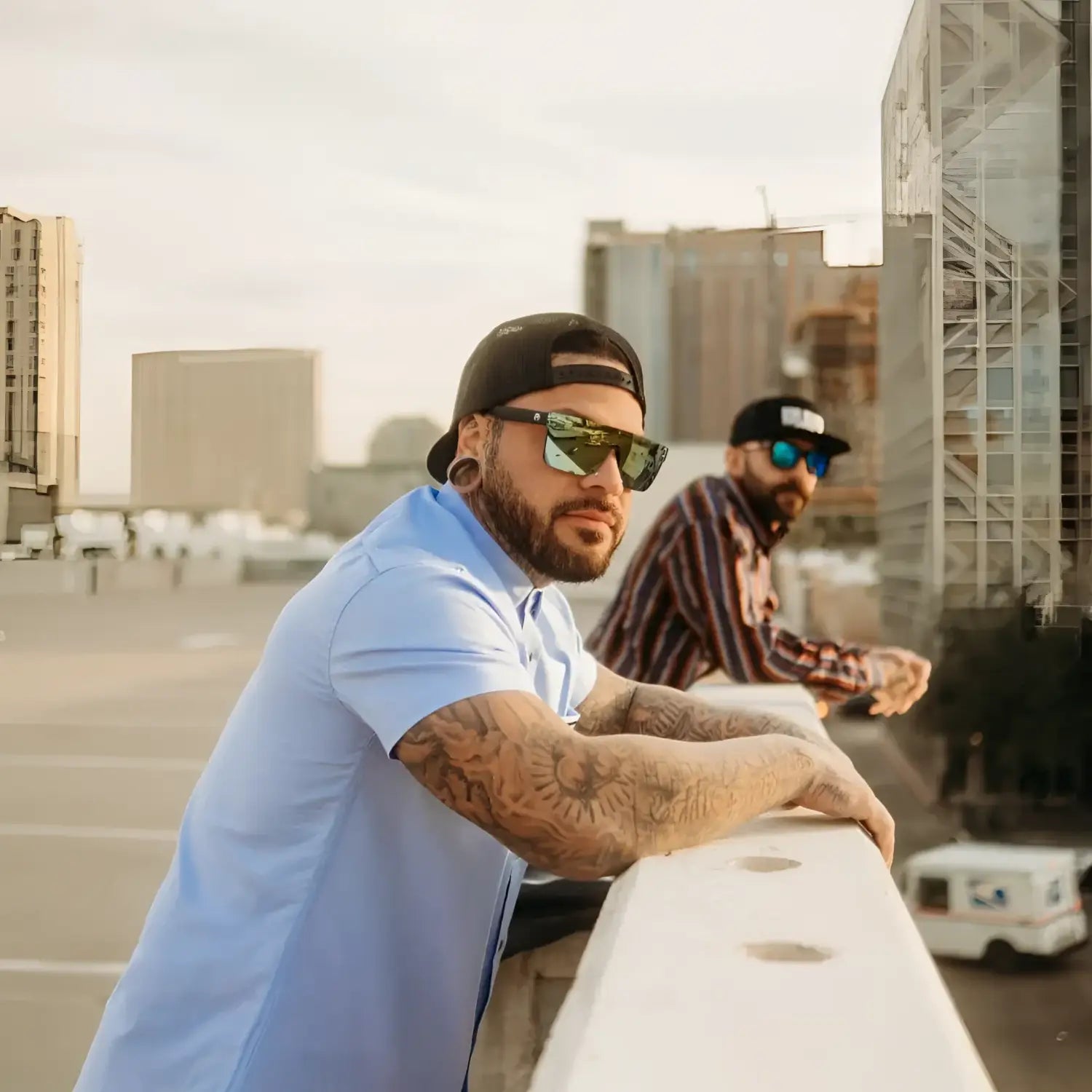 Light Blue Bamboo Button Up Shirt - Rebel Reaper Clothing Company