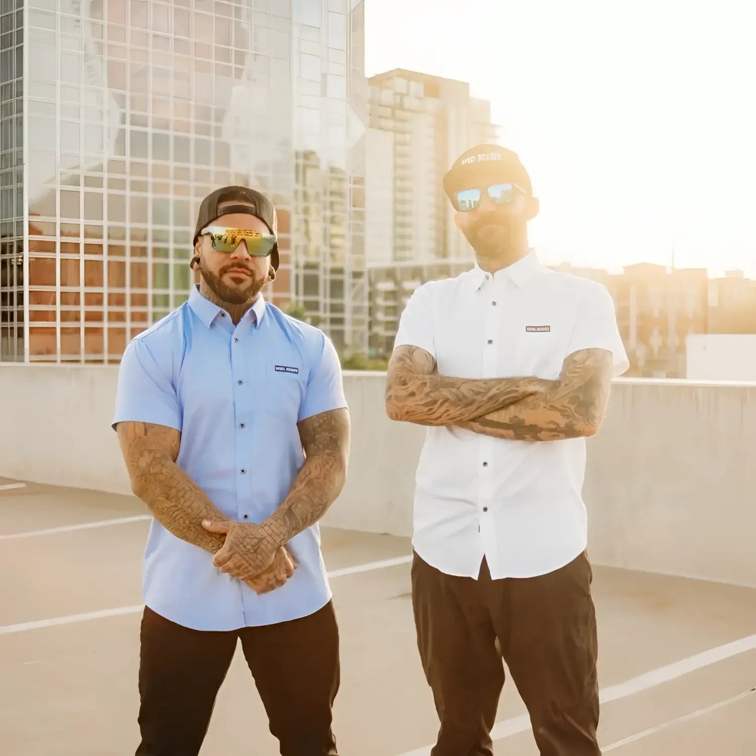 Light Blue Bamboo Button Up Shirt - Rebel Reaper Clothing Company