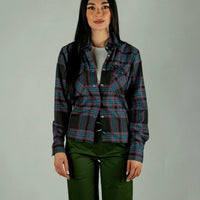 Thumbnail for Lightcycle Womens Flannel - Rebel Reaper Clothing Company Women's Flannel