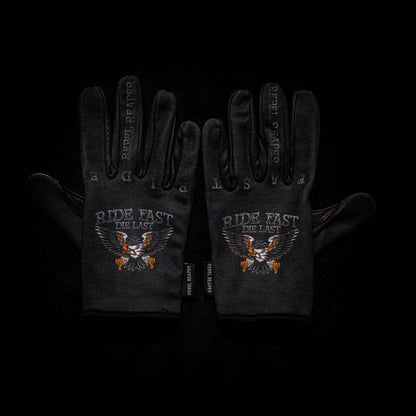 Live Fast Eagle | Tank Magnet Moto Gloves