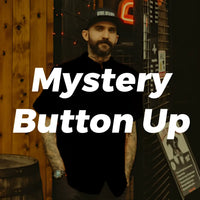 Black rebel reaper button-up shirt from Mystery Button features edgy style and comfort