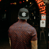 Iconic Orange Bolts Button Up Shirt - Rebel Reaper Clothing Company
