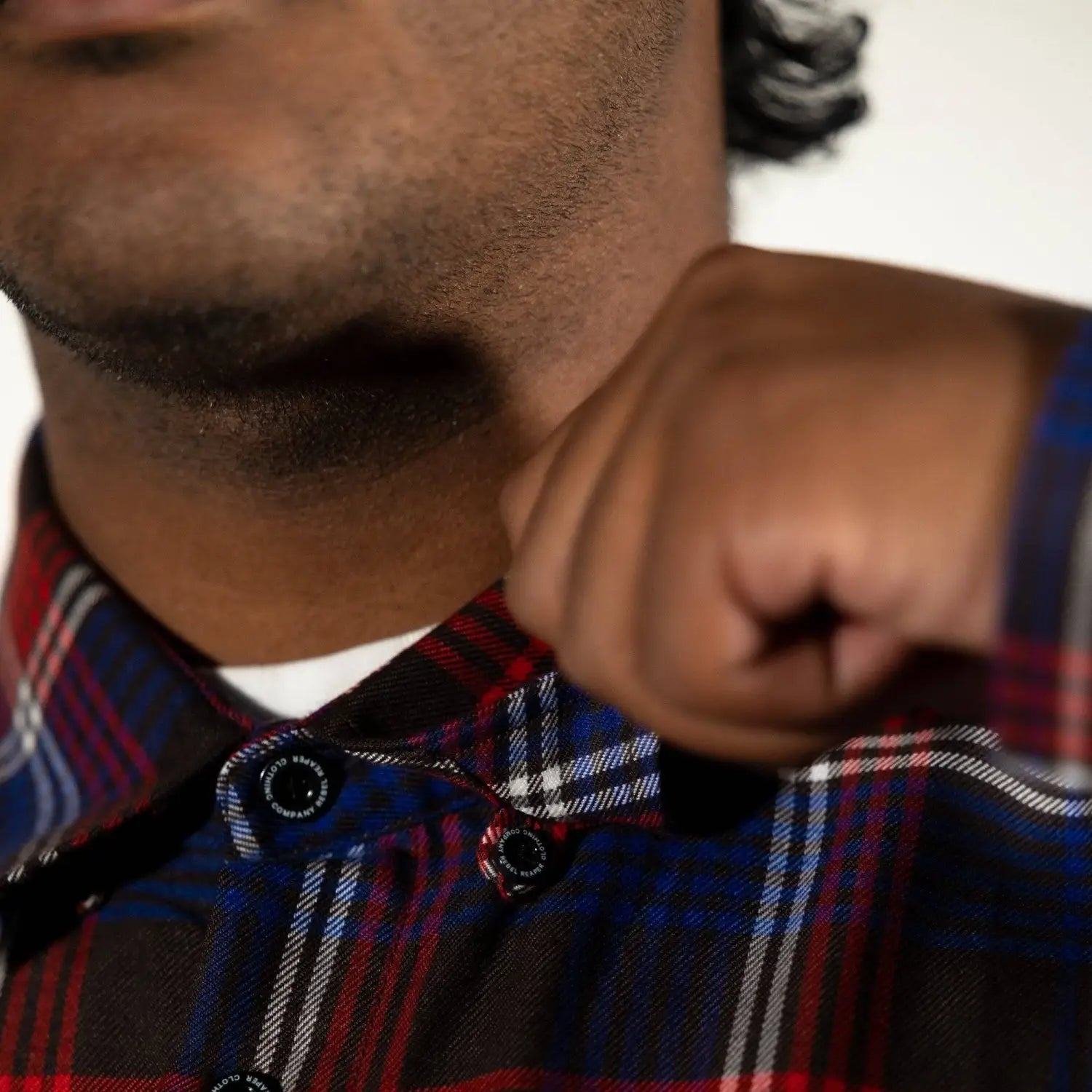 Limited edition Perserverance men’s plaid button-down shirt with supreme fabric and unique design
