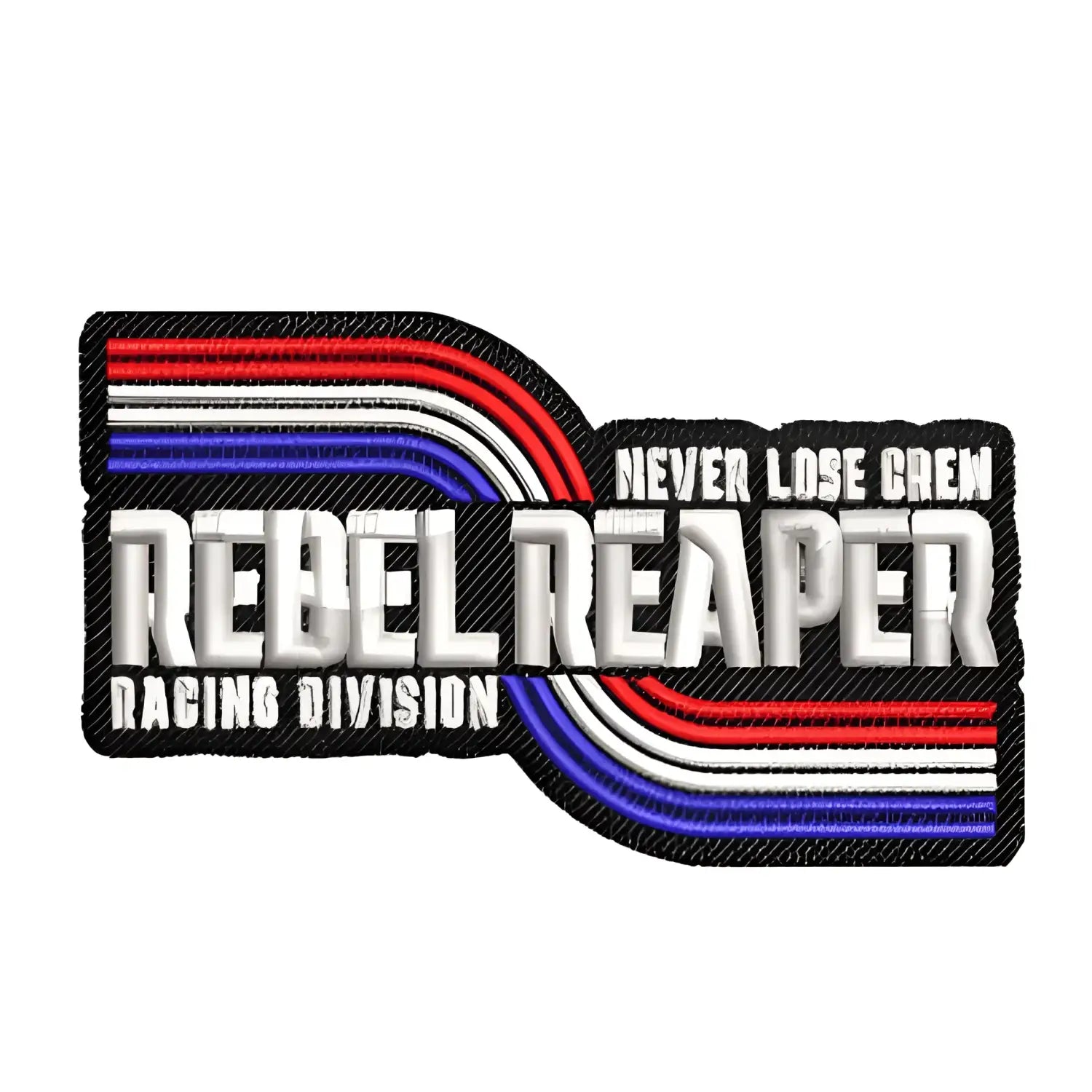 Embroidered Rebel Reaper Racing Division Patch featuring Reaper Reaper Racing design