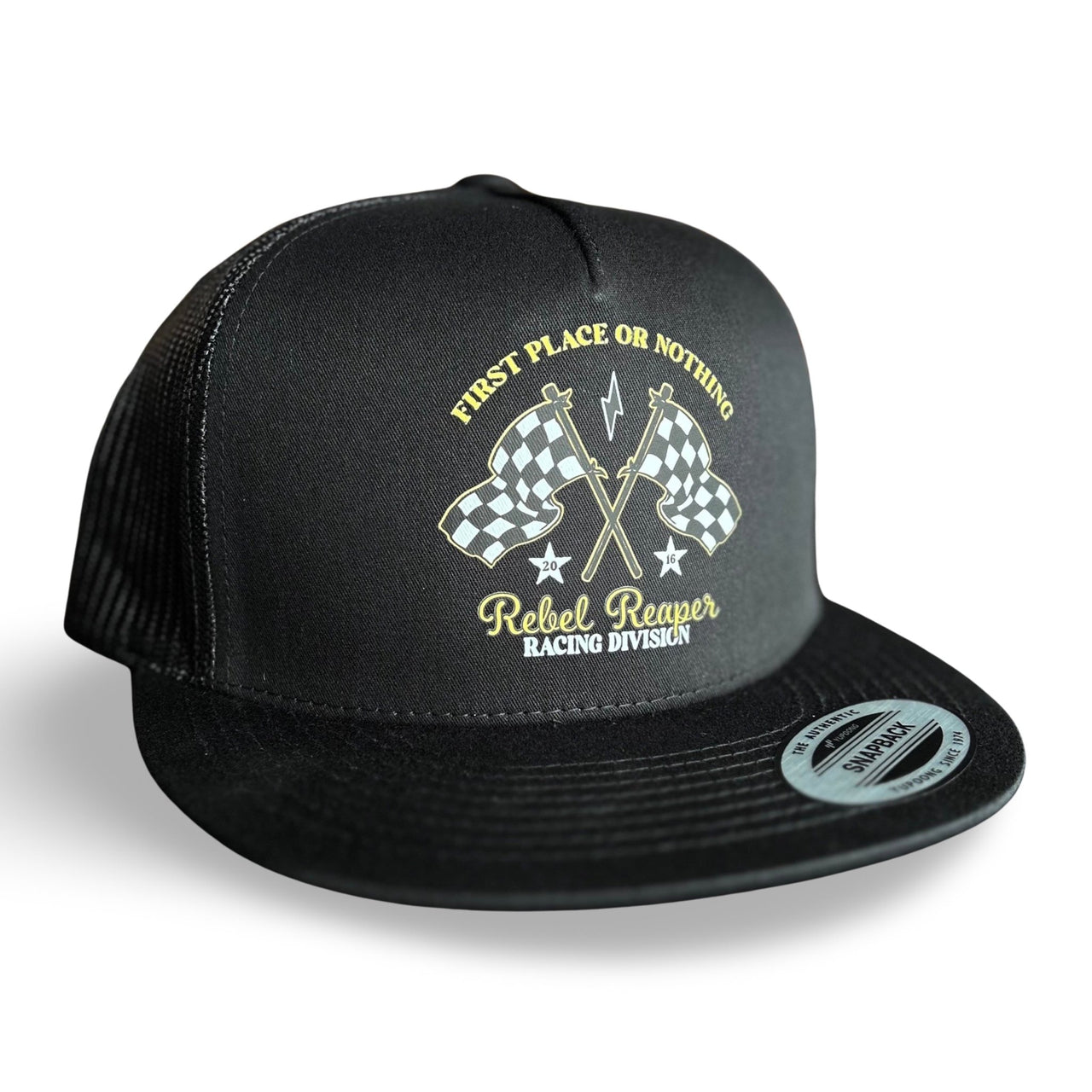 Racing Division Flag - Snapback Hat Black