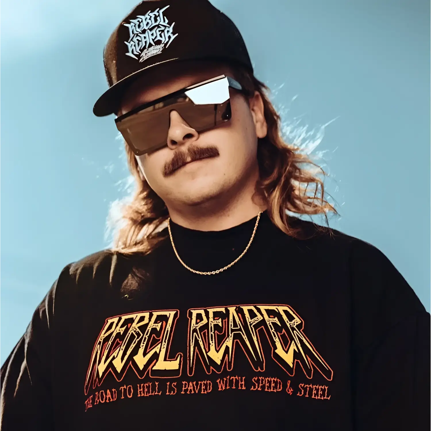 Reaper Rider Tee | Vintage Black - Rebel Reaper Clothing Company