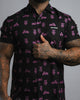 Load image into Gallery viewer, &quot;Neon Motos&quot; (Pink) - Button Up - Rebel Reaper Clothing Company