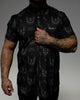Load image into Gallery viewer, &quot;Red Splatter Skulls&quot; - Button Up - Rebel Reaper Clothing Company