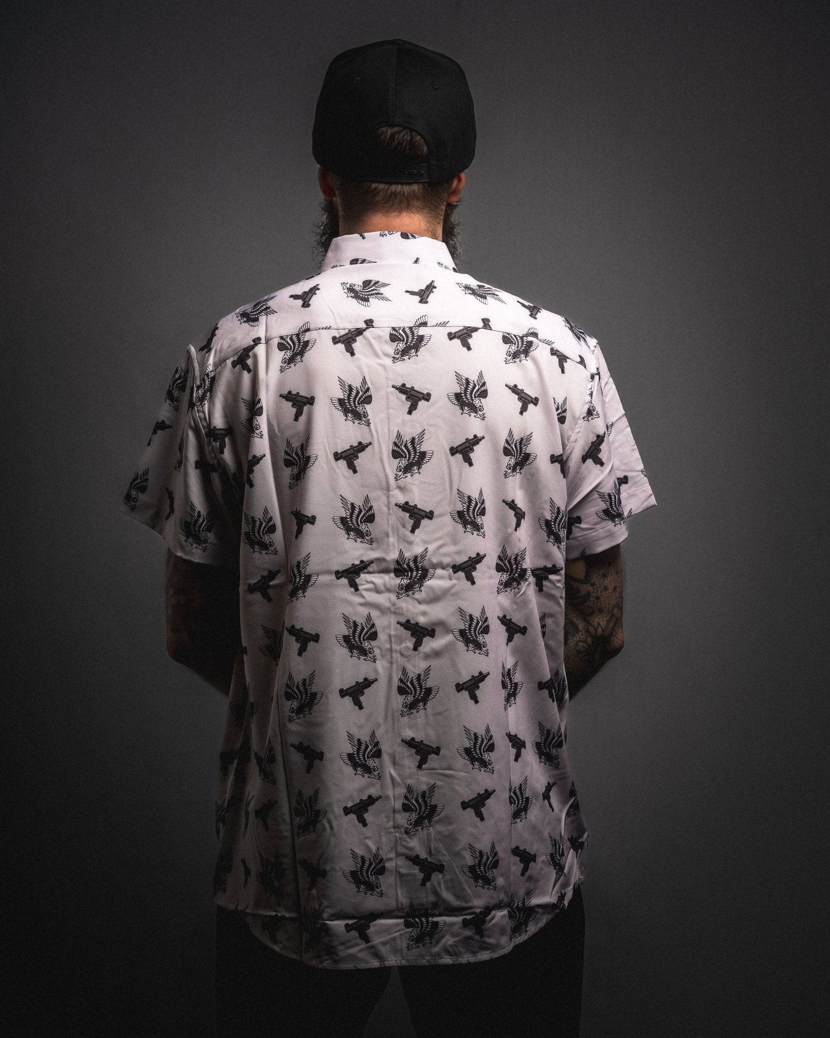 "Uzi's and Eagles" - Button Up - Rebel Reaper Clothing Company