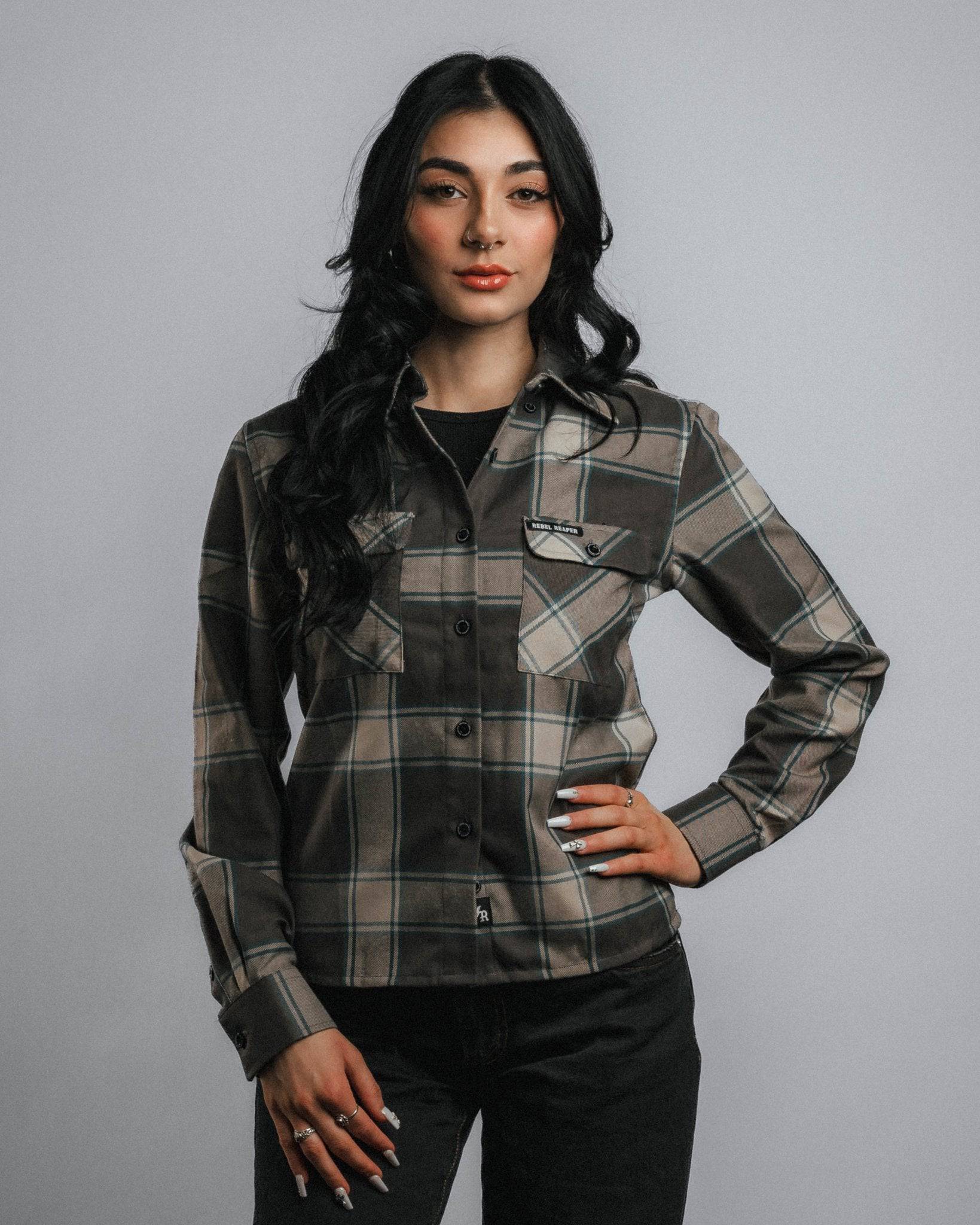 "Cape Cod" Flannel - Womens *FINAL SALE* - Rebel Reaper Clothing Company