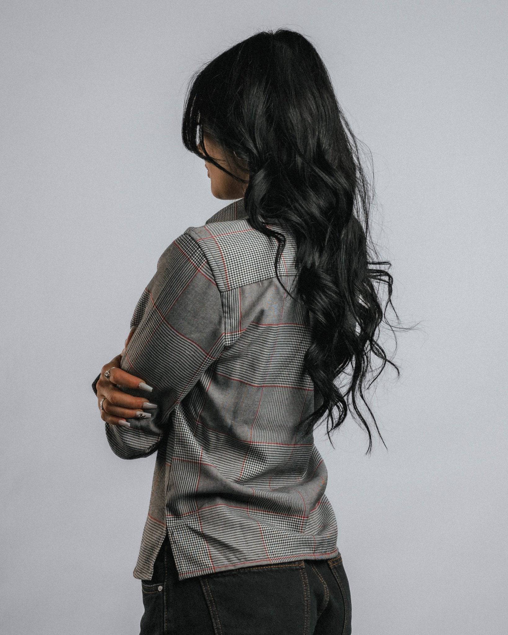 The “Static” Women's Flannel *FINAL SALE* - Rebel Reaper Clothing Company