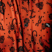 Red Ironclad Button Up Shirt - Rebel Reaper Clothing Company