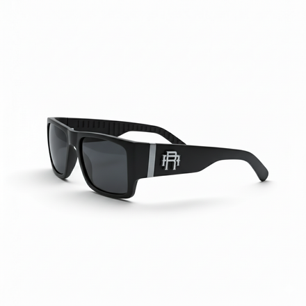Retro Squared Polarized Sunglasses - Black