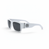 Retro Squared Polarized Sunglasses - White