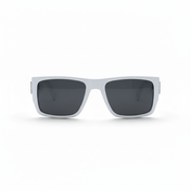 Retro Squared Polarized Sunglasses - White