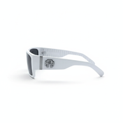 Retro Squared Polarized Sunglasses - White