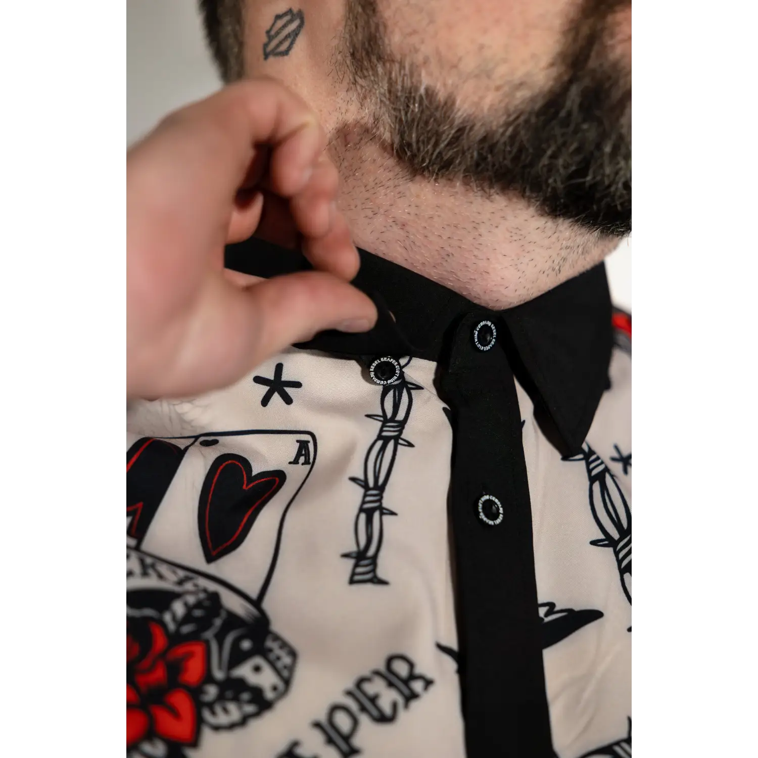 Rogue Short Button Up Shirt - Rebel Reaper Clothing Company