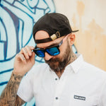 White Bamboo Button Up Shirt - Rebel Reaper Clothing Company