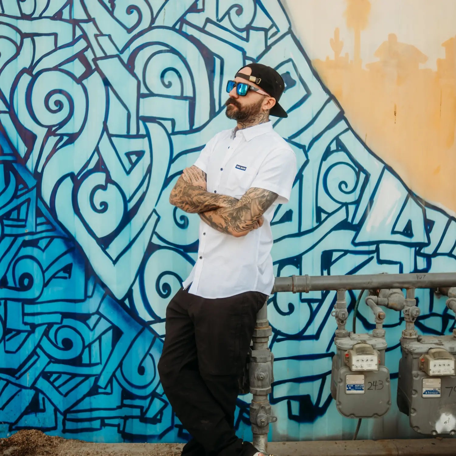 White Bamboo Button Up Shirt - Rebel Reaper Clothing Company