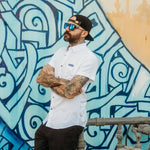 White Bamboo Button Up Shirt - Rebel Reaper Clothing Company