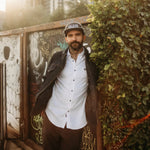 White Bamboo Button Up Shirt - Rebel Reaper Clothing Company