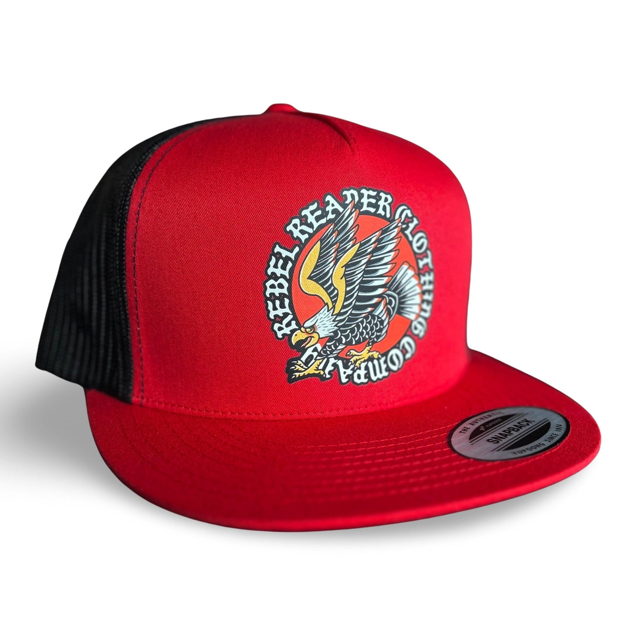 Attack Eagle - Snapback Hat Red & Black