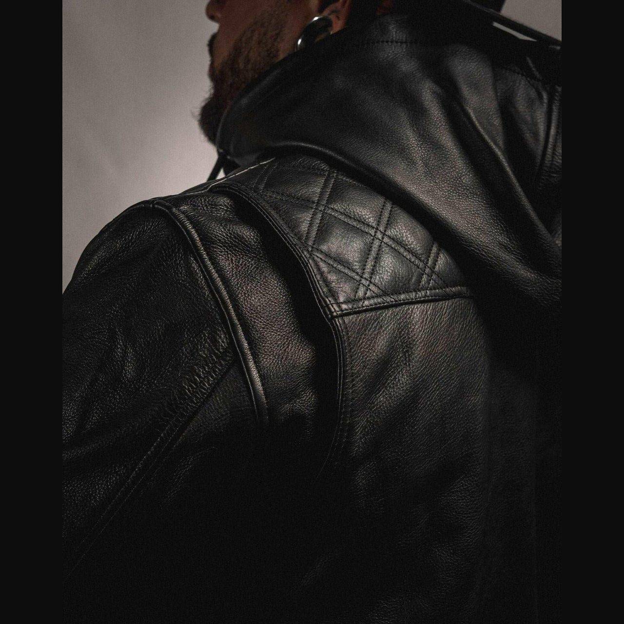 Back In Black Leather Jacket - Rebel Reaper Clothing CompanyJacket