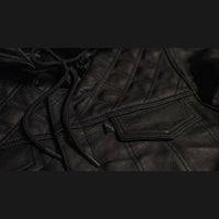 Thumbnail for Back In Black Leather Jacket - Rebel Reaper Clothing CompanyJacket