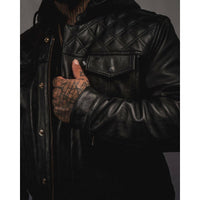 Thumbnail for Back In Black Leather Jacket - Rebel Reaper Clothing CompanyJacket