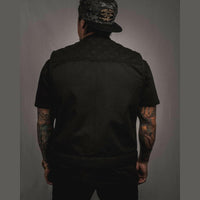 Thumbnail for Black Menace Canvas Mens Vest - Rebel Reaper Clothing Company Men's Vest