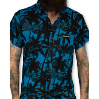 Thumbnail for Blue Chopper Vice Shirt - Rebel Reaper Clothing Company Button Up Shirt Men's