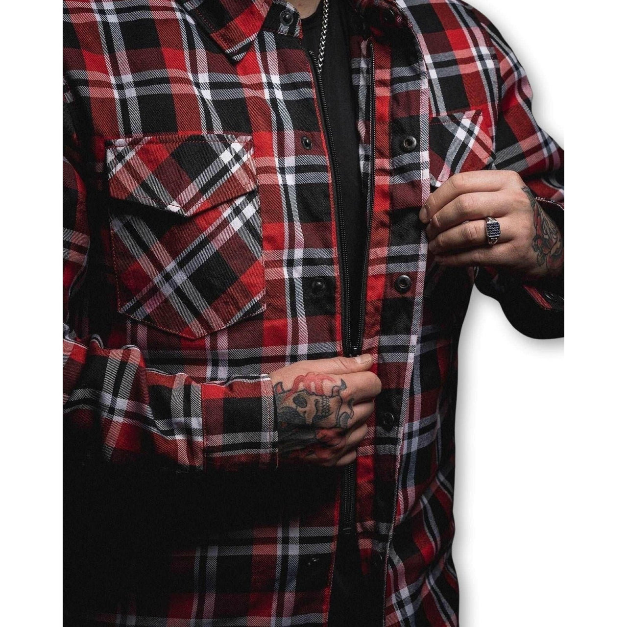 Brick Flannel Jacket - Rebel Reaper Clothing CompanyMen's Flannel Jacket