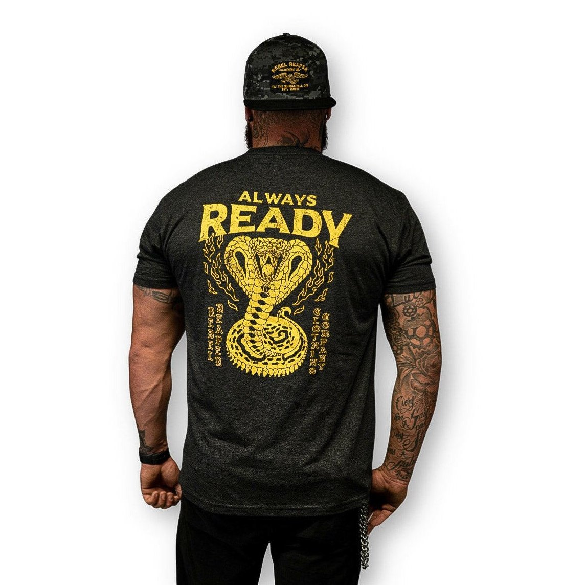 Charcoal Always Ready T-Shirt - Rebel Reaper Clothing Company T-Shirt