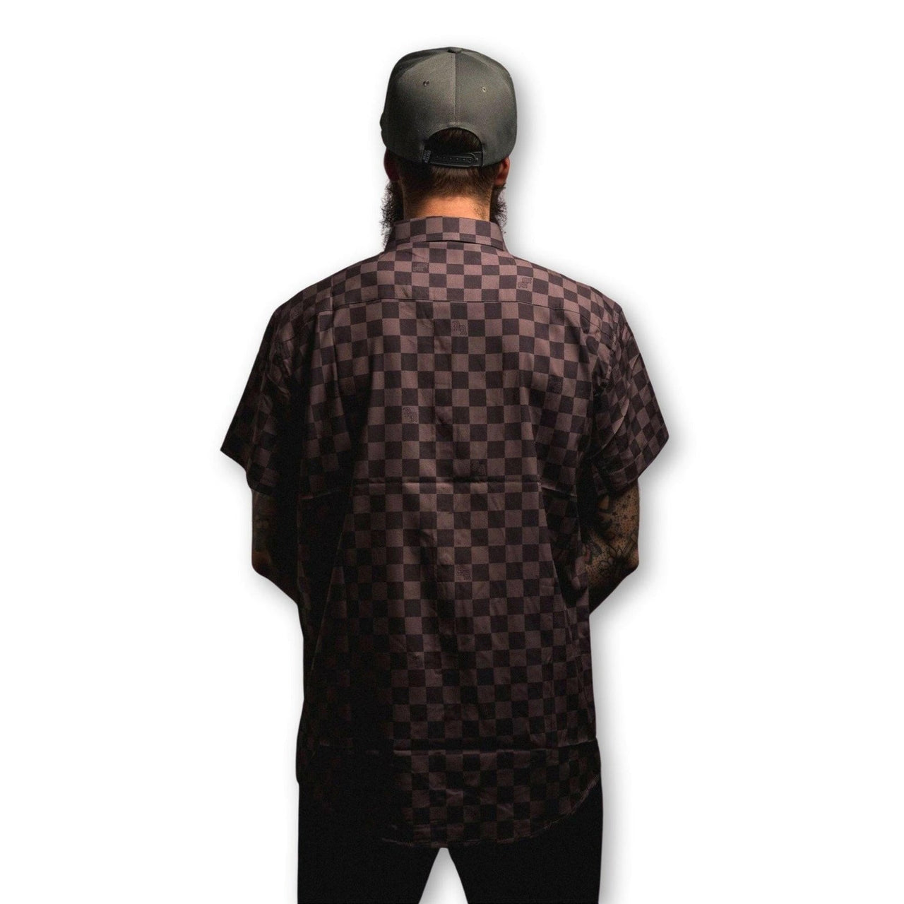 Chocolate Checkered Shirt - Rebel Reaper Clothing Company Button Up Shirt Men's