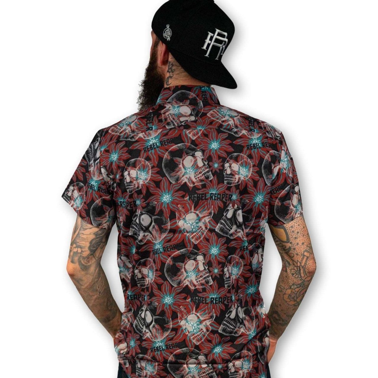 Dark Tropics Shirt - Rebel Reaper Clothing Company Button Up Shirt Men's