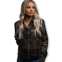 Thumbnail for Fatigue Womens Flannel - Rebel Reaper Clothing CompanyWomen's Flannel