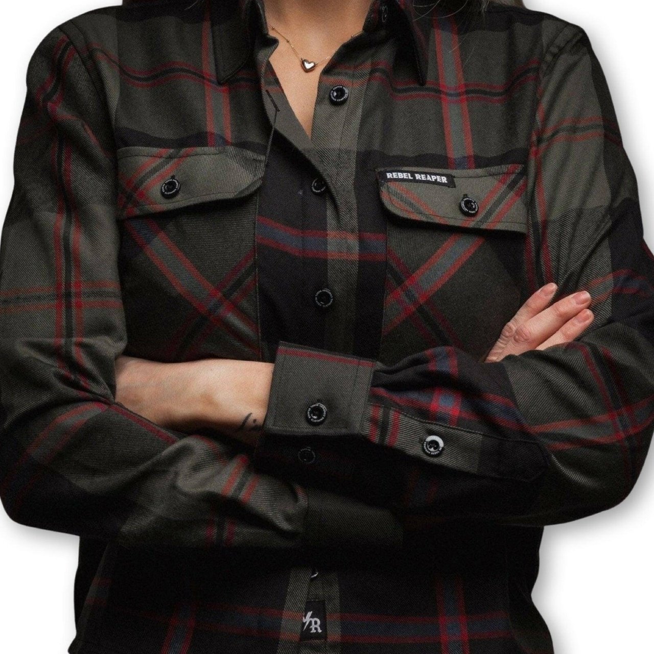 Fatigue Womens Flannel - Rebel Reaper Clothing CompanyWomen's Flannel