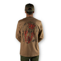 Thumbnail for Fight Fire With Fire Tan Long Sleeve T-Shirt