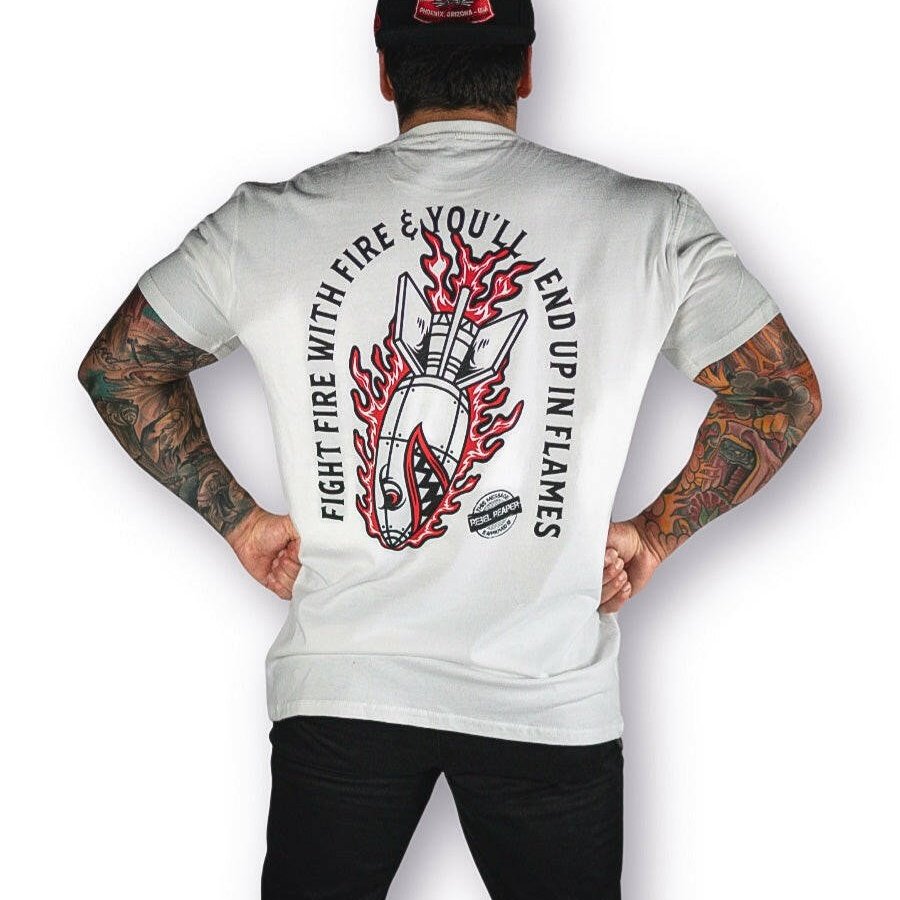 Fight Fire Tee | White