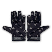 Thumbnail for Grey Black Stars Lightweight Gloves