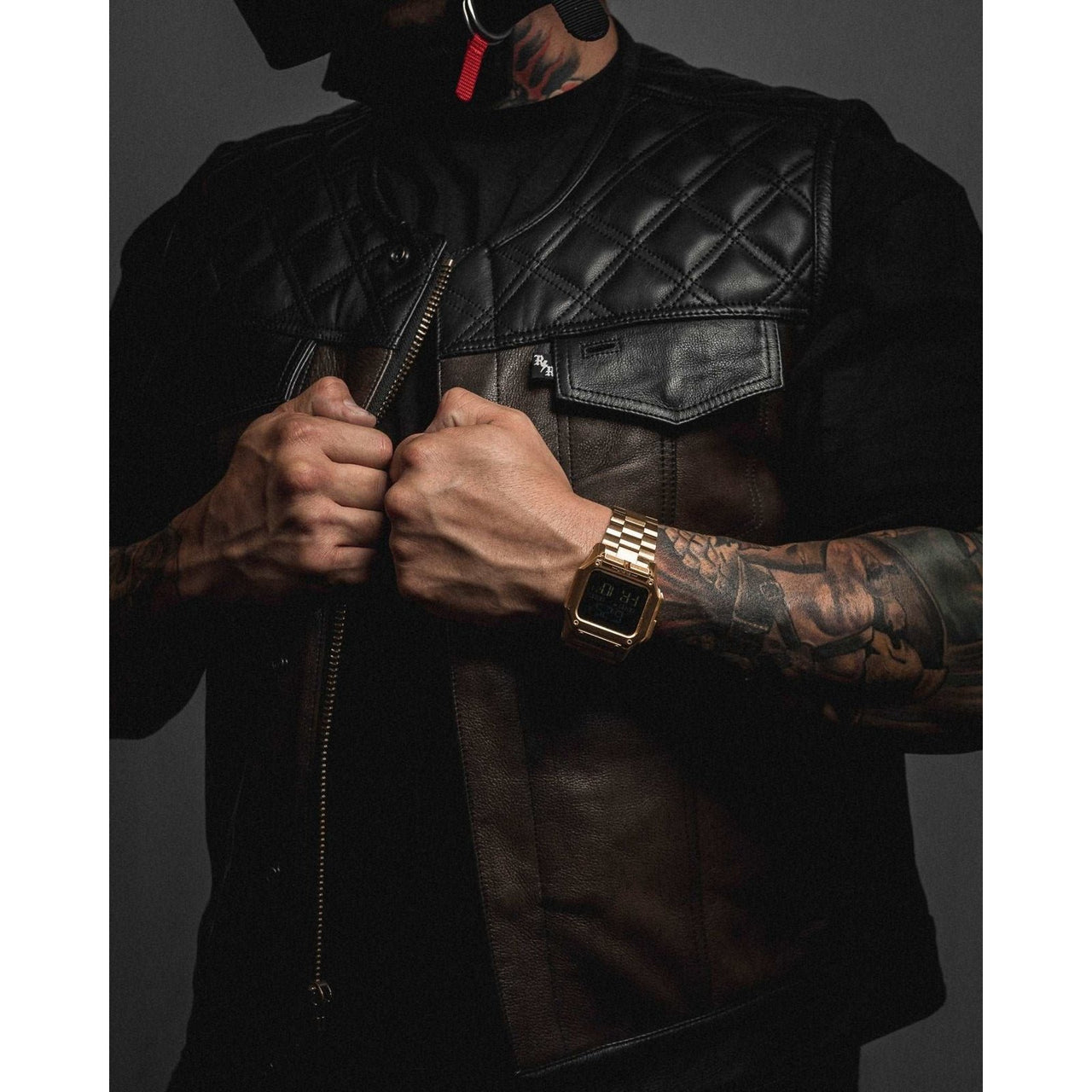 Harvester of Sorrow Black Leather Mens Vest - Rebel Reaper Clothing Company Men's Vest
