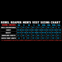 Thumbnail for Harvester of Sorrow Black Leather Mens Vest - Rebel Reaper Clothing Company Men's Vest