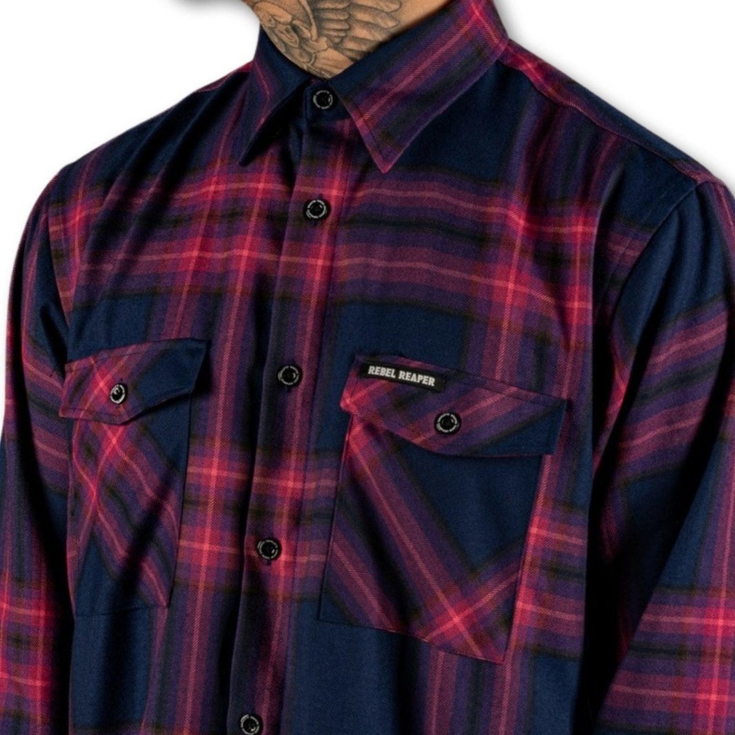 hXc Mens Flannel - Rebel Reaper Clothing Company Men's Flannel