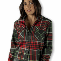 Thumbnail for Krampus Womens Flannel - Rebel Reaper Clothing Company Women's Flannel