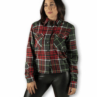 Thumbnail for Krampus Womens Flannel - Rebel Reaper Clothing Company Women's Flannel