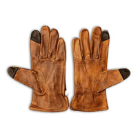 Thumbnail for Leather Motorcycle Riding Gloves - Classic Roper - Distressed Brown - Rebel Reaper Clothing CompanyLeather Gloves